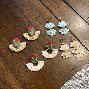 Tropical Resort Style lightweight earrings. BLACK FRIDAY SALE